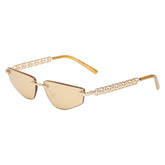 ドルチェアンドガッバーナ サングラス DG 2301 ゴールド プラスチック メッキ レディース DOLCE&GABBANA 【中古】